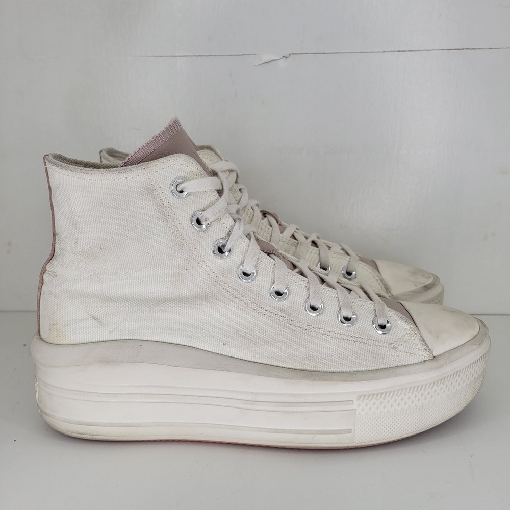 Converse Chuck Taylor All Star Move Platform High Top Cream Pink Women's 9